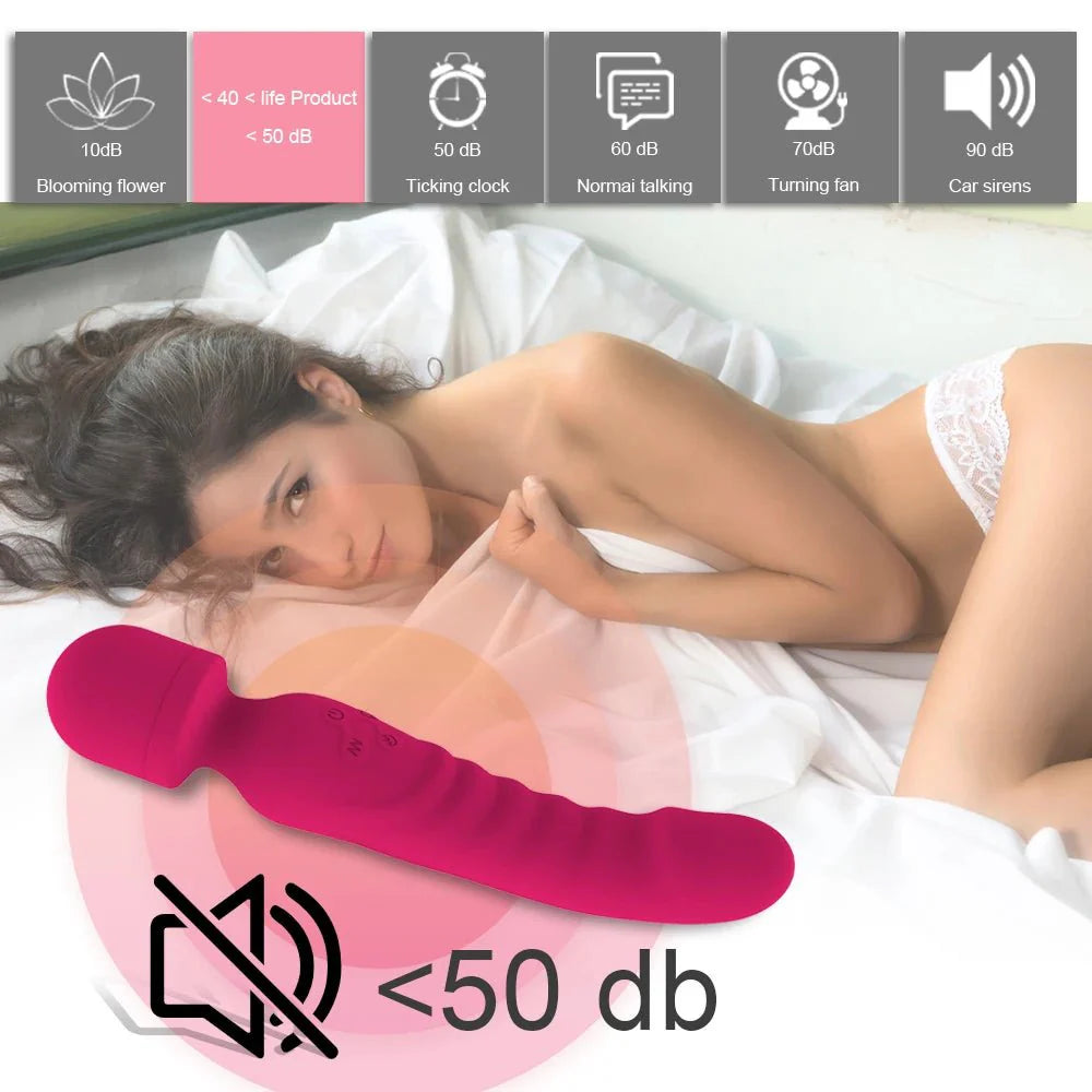 VeloraIgnite Heated Dual Head Wand Vibrator