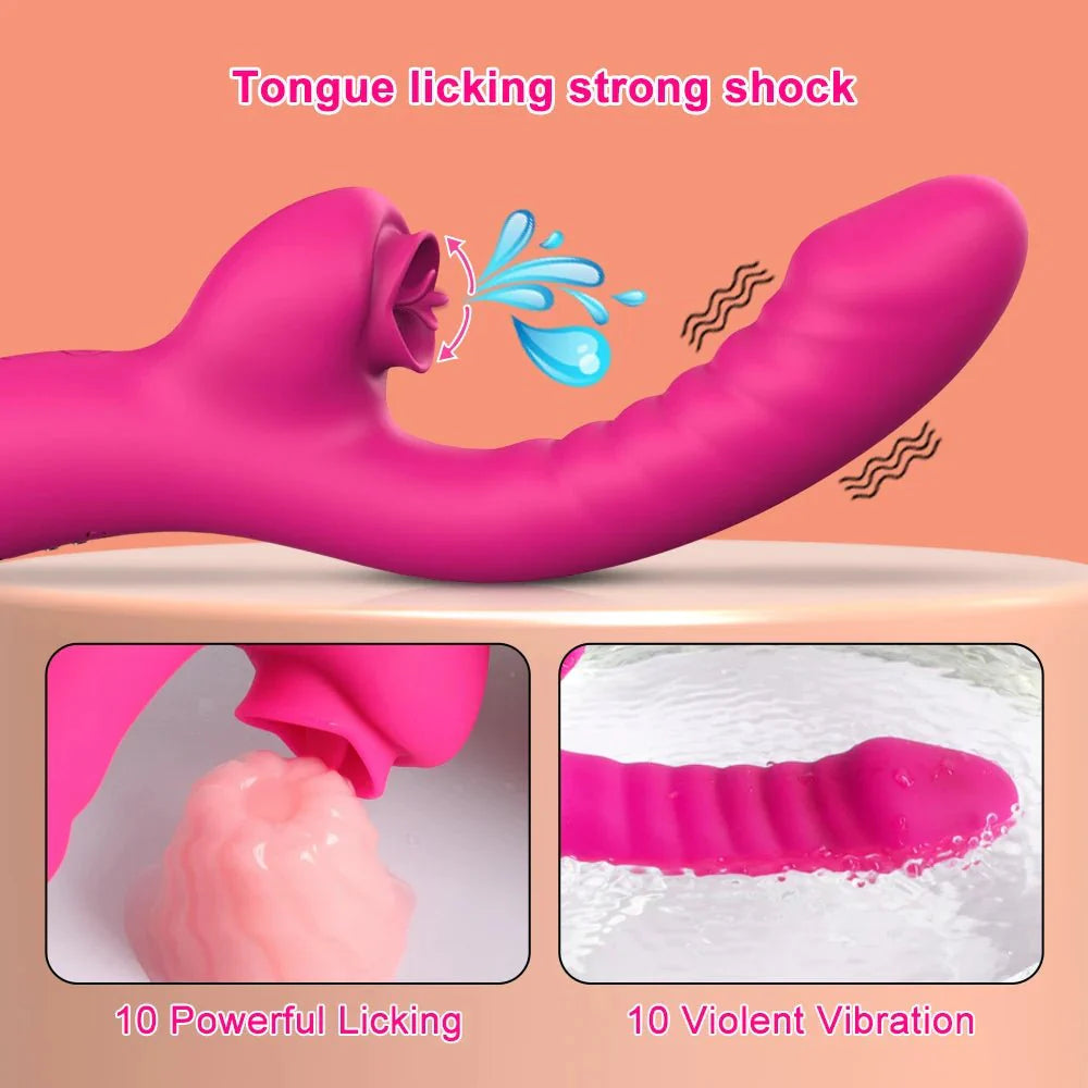 VelvetLick 20X Speed Tongue Licking Vibrator