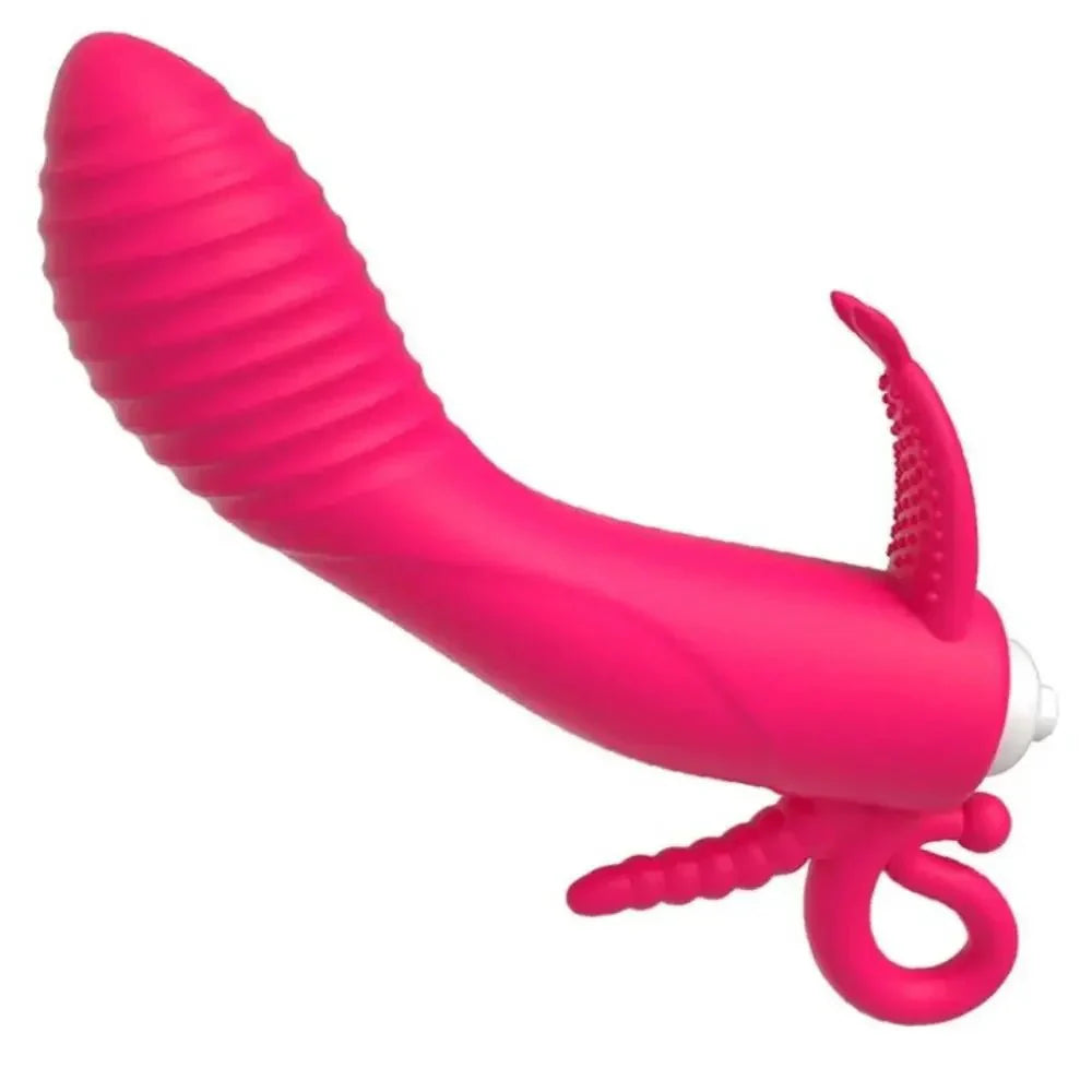 RoseWave Triple Stim Dildo Vibrator