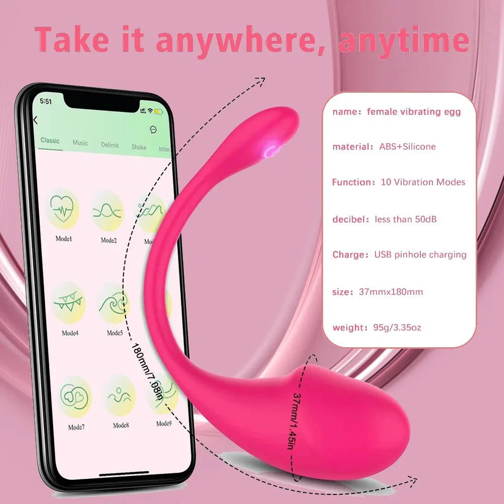 SyncLuxe App Control Wearable G-Spot Egg Vibrator