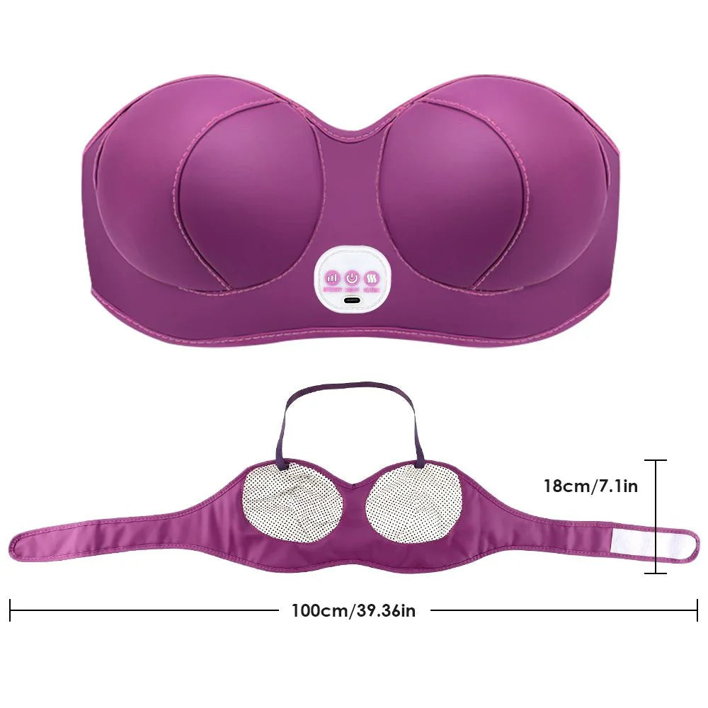 LunaLift Heated Breast Massager Bra