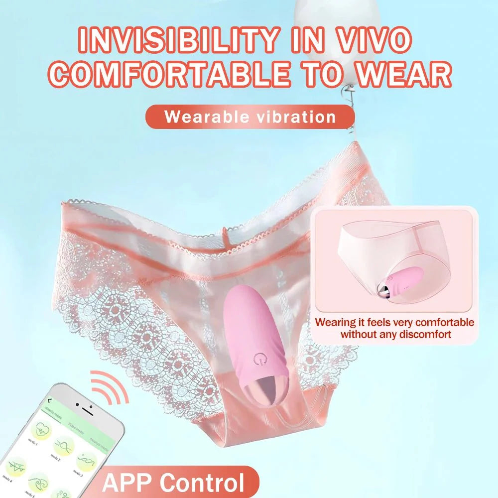 SyncPlay App Control Wearable Egg Vibrator