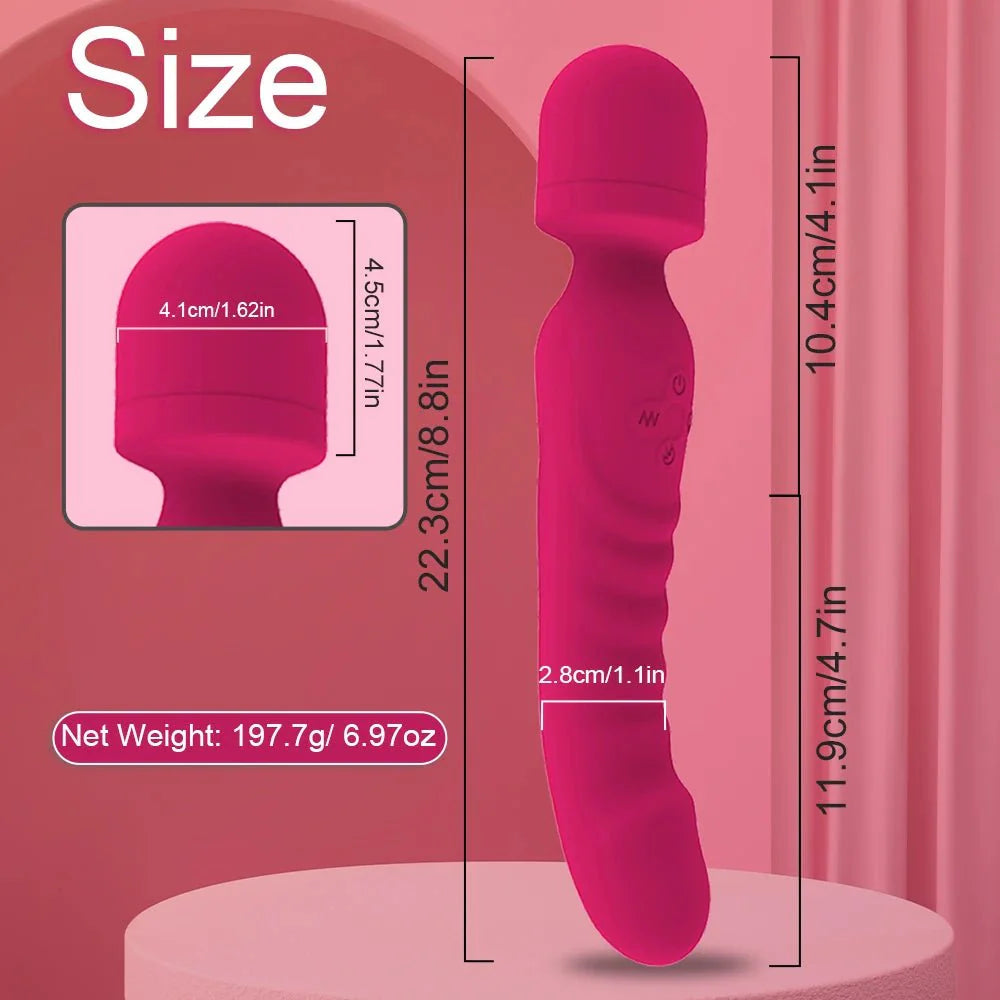 IgniteFlex Heated Dual Head Wand Vibrator
