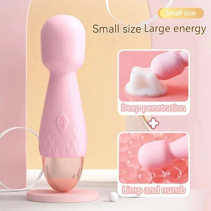 MiniVolt Mini Dual Sided Wand Vibrator 10 Modes