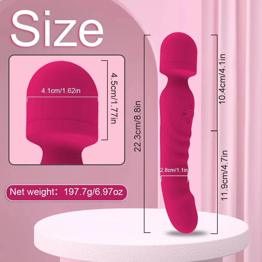 VeloraIgnite Heated Dual Head Wand Vibrator
