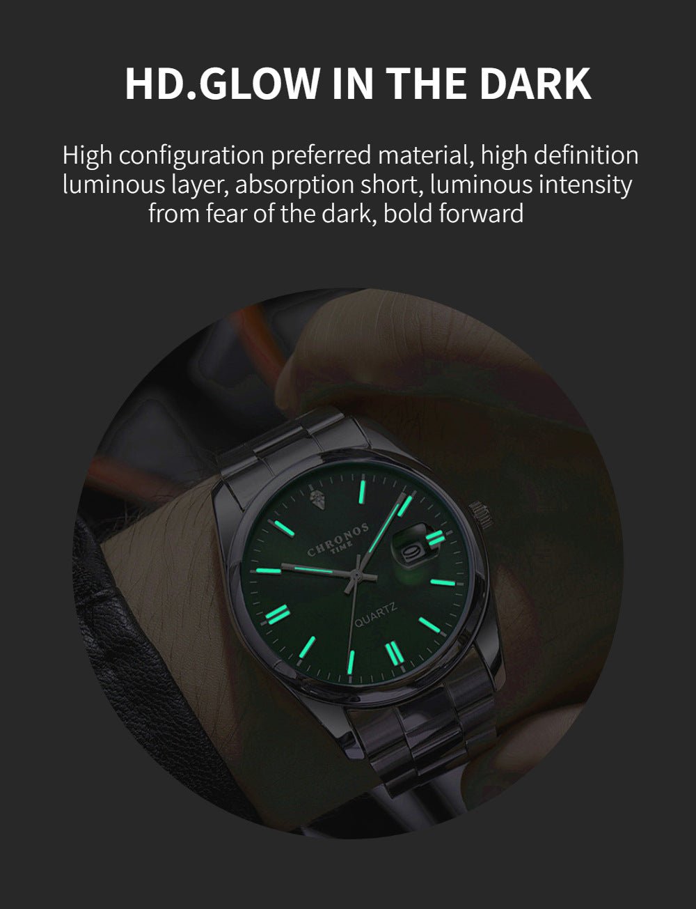 Men's Luxury Quartz Stainless Steel Watch