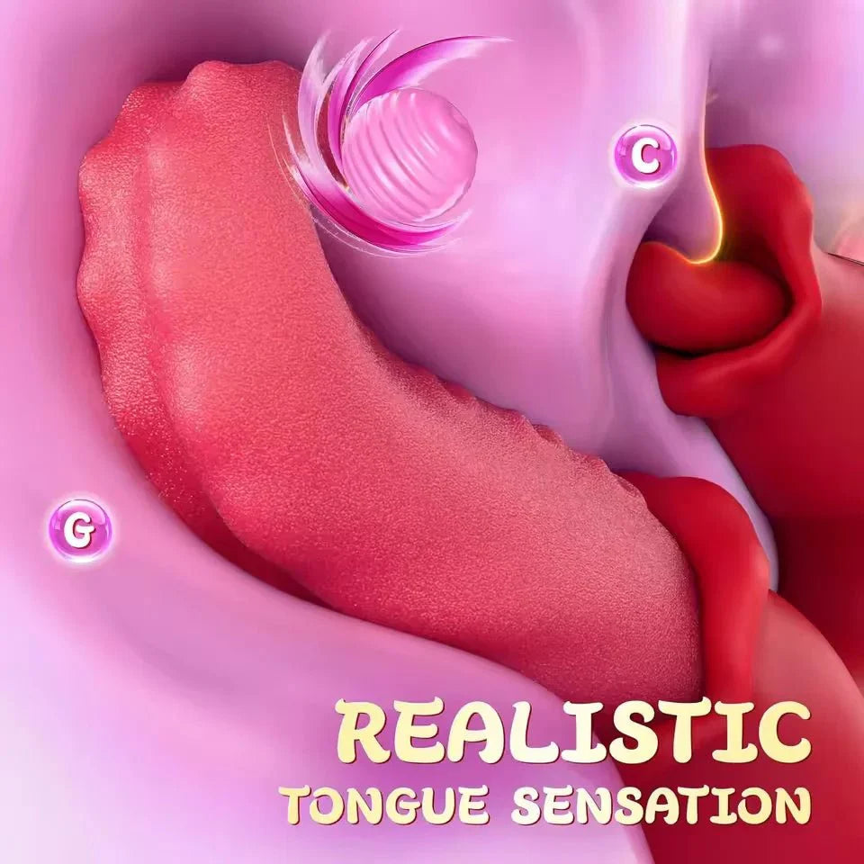 LuxeGlide Thrusting Tongue G-Spot Vibrator