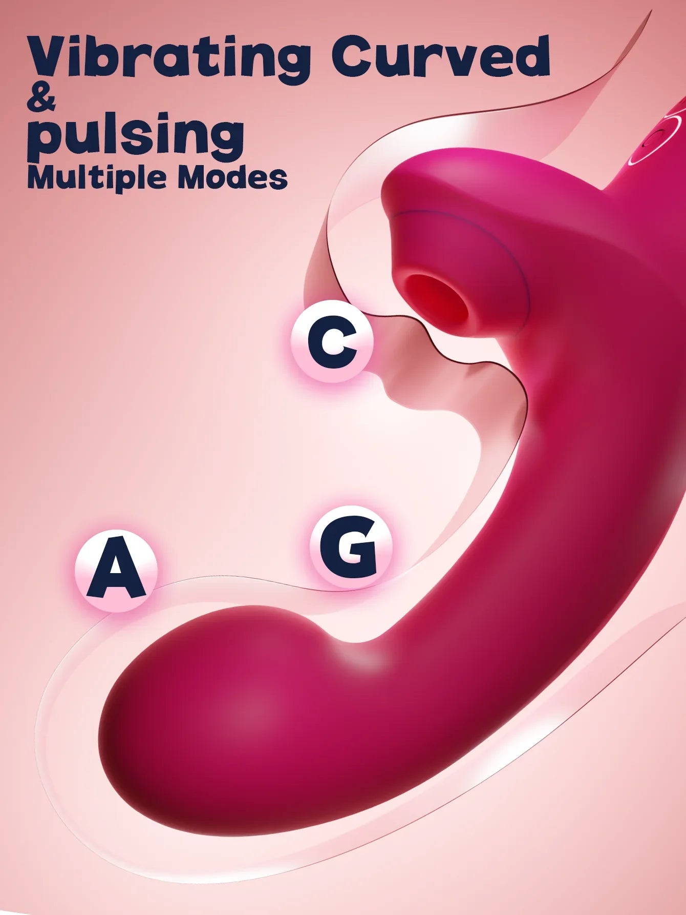 SuctionCurve Rabbit Suction Vibrator for Women