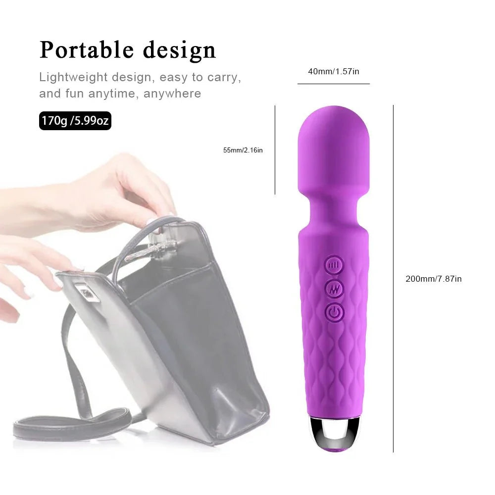 FlexWave 20 Mode G-Spot Wand Vibrator