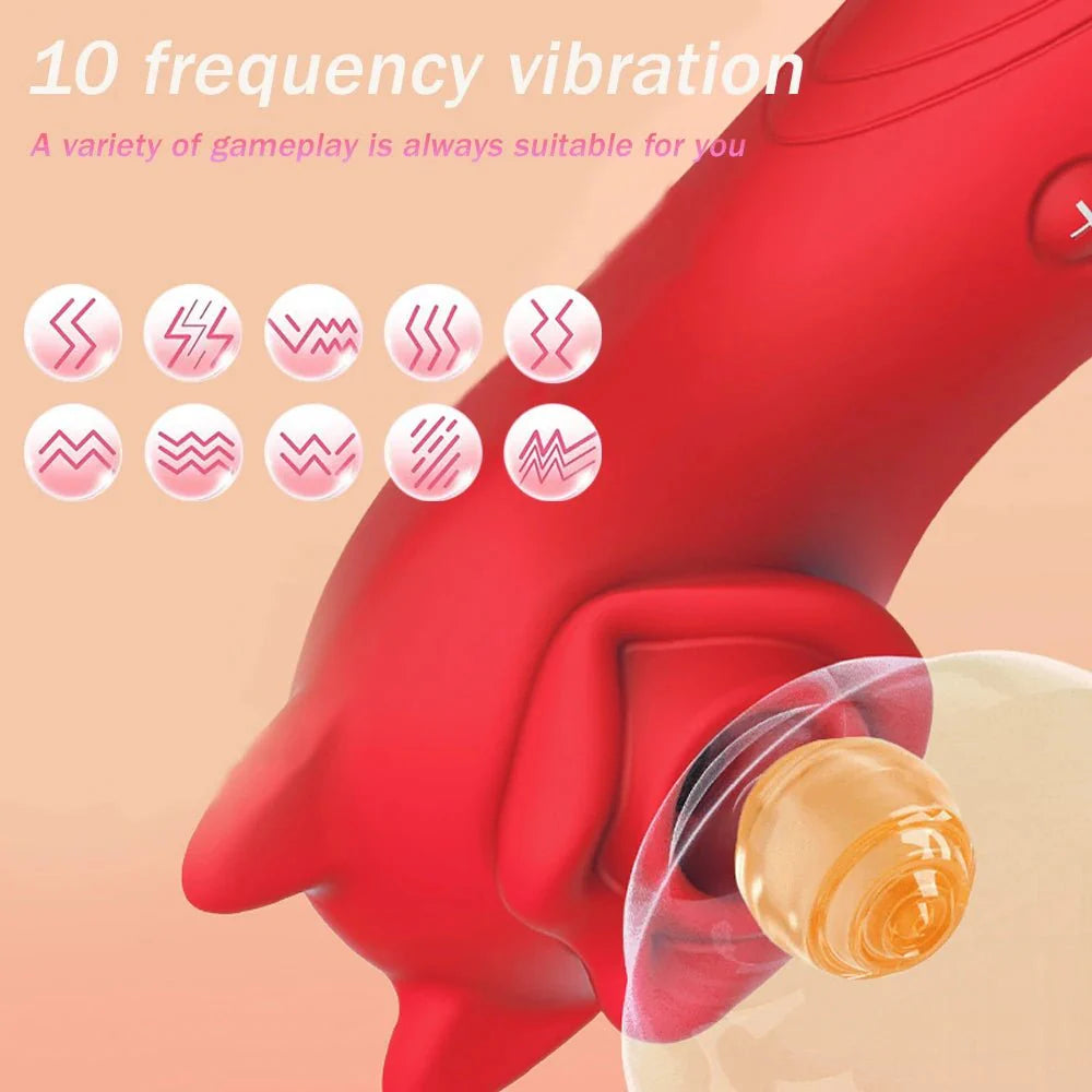 RosePulse Rose Suction Vibrator 10 Modes