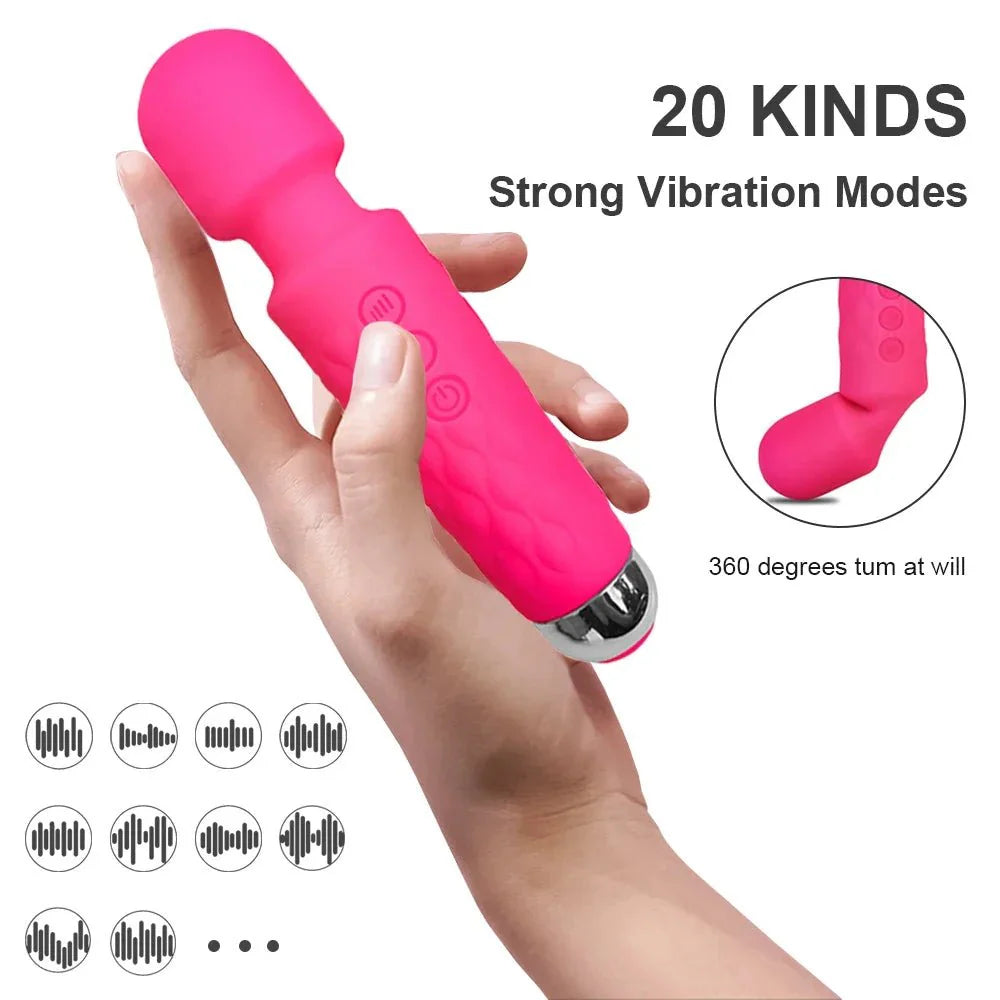 FlexWave 20 Mode G-Spot Wand Vibrator