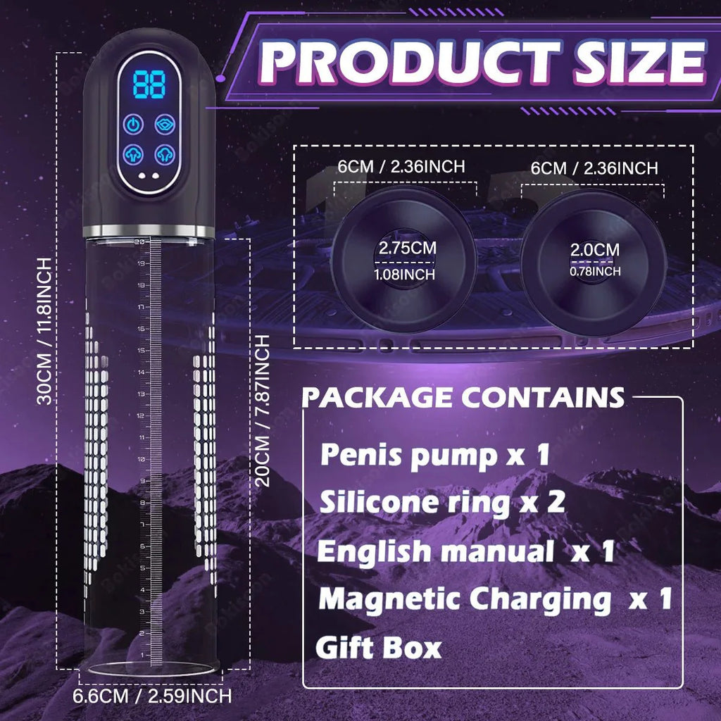 HydroForce IPX7 Waterproof Electric Penis Pump