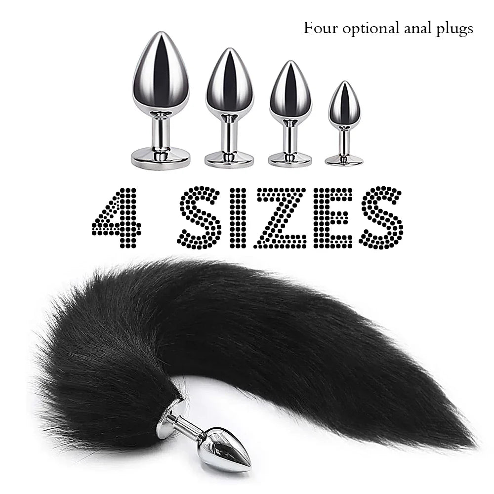 FoxSteel Fox Tail Steel Butt Plug