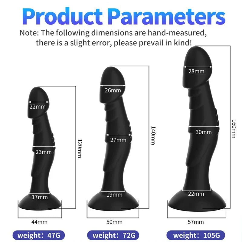GripBase Silicone Prostate Butt Plug