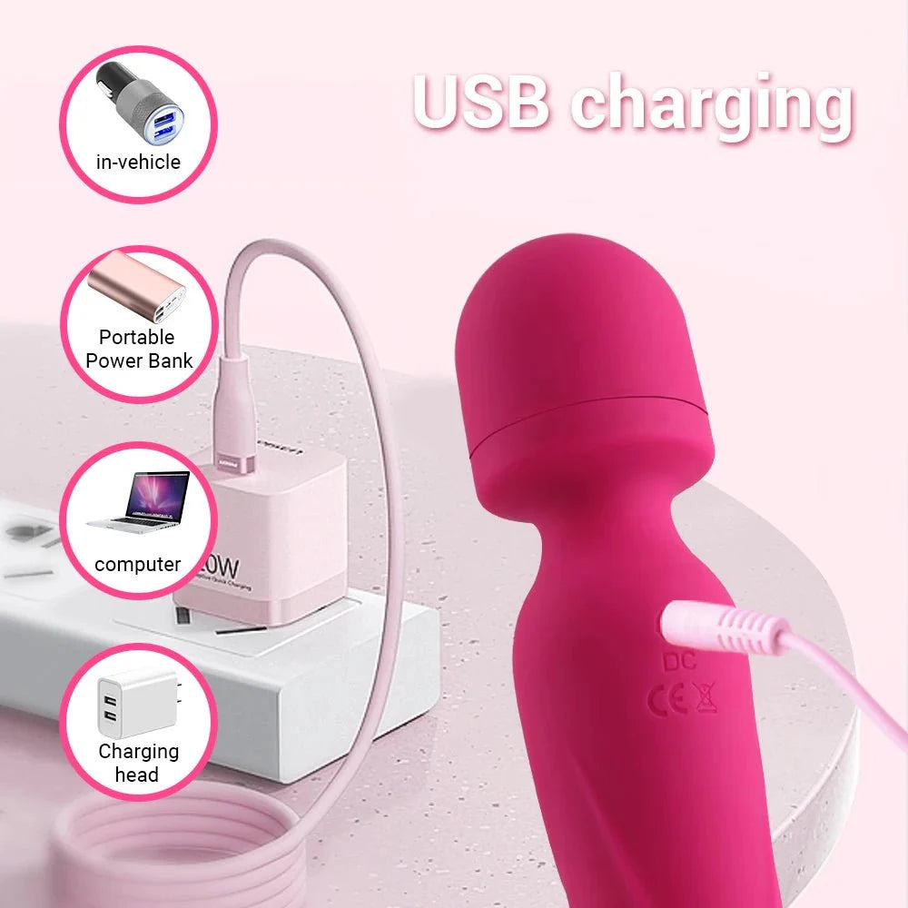 HeatFlex Heated Dual Head Wand Vibrator