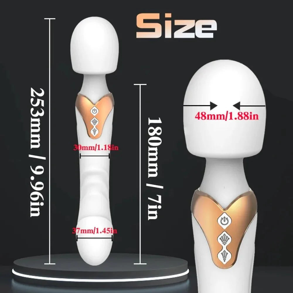 FlexPulse 10 Mode Dual Head Wand Vibrator