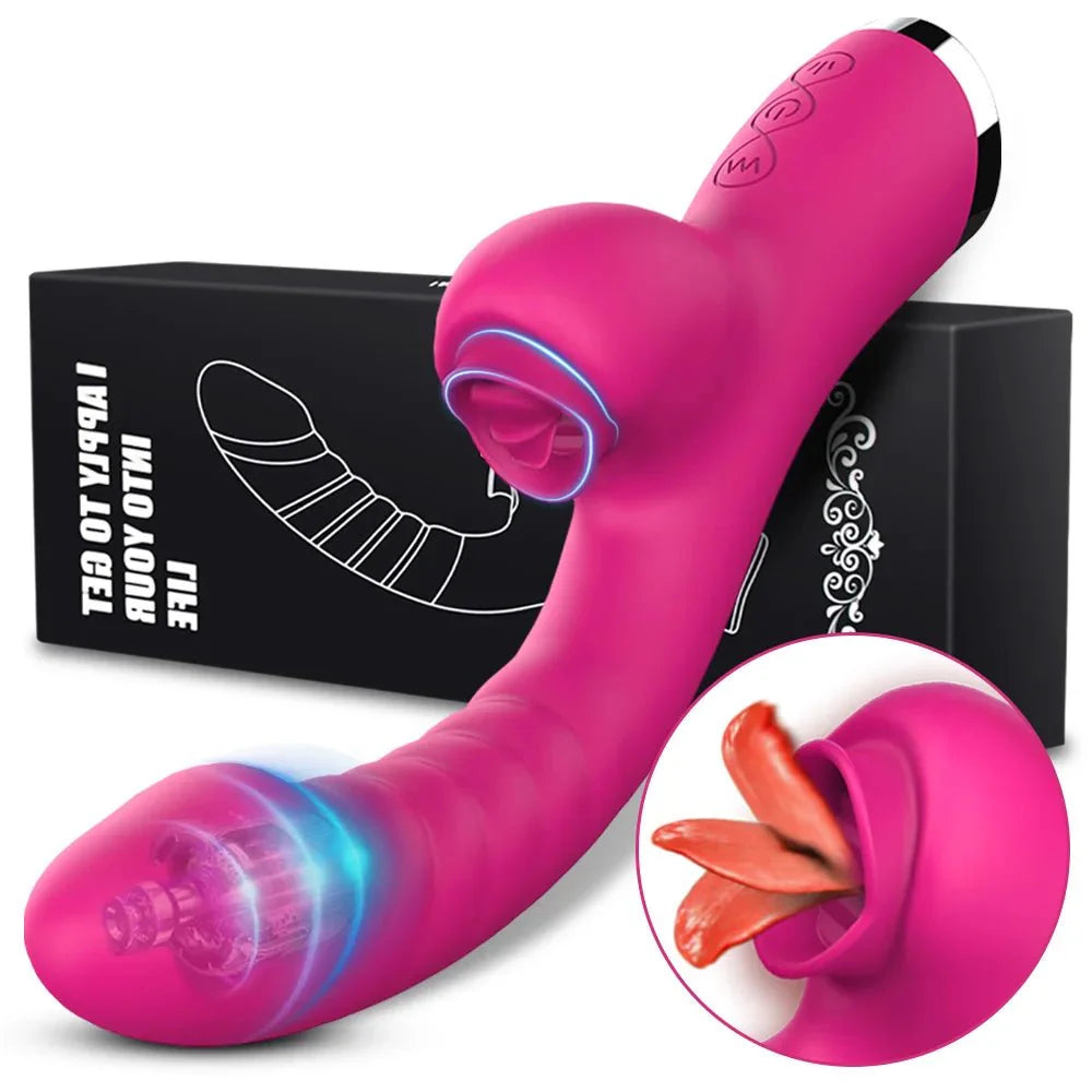 VelvetLick 20X Speed Tongue Licking Vibrator