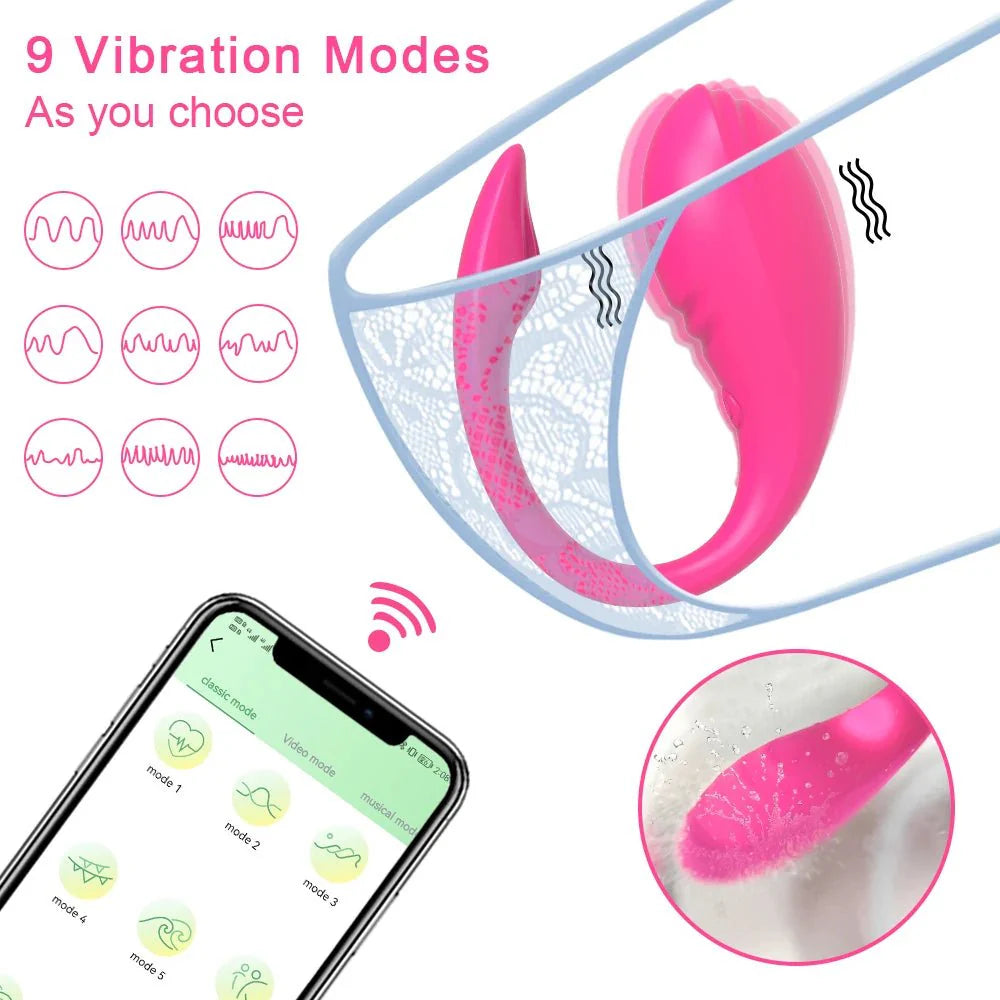 StealthEgg App Control Panty Vibrator 9 Modes