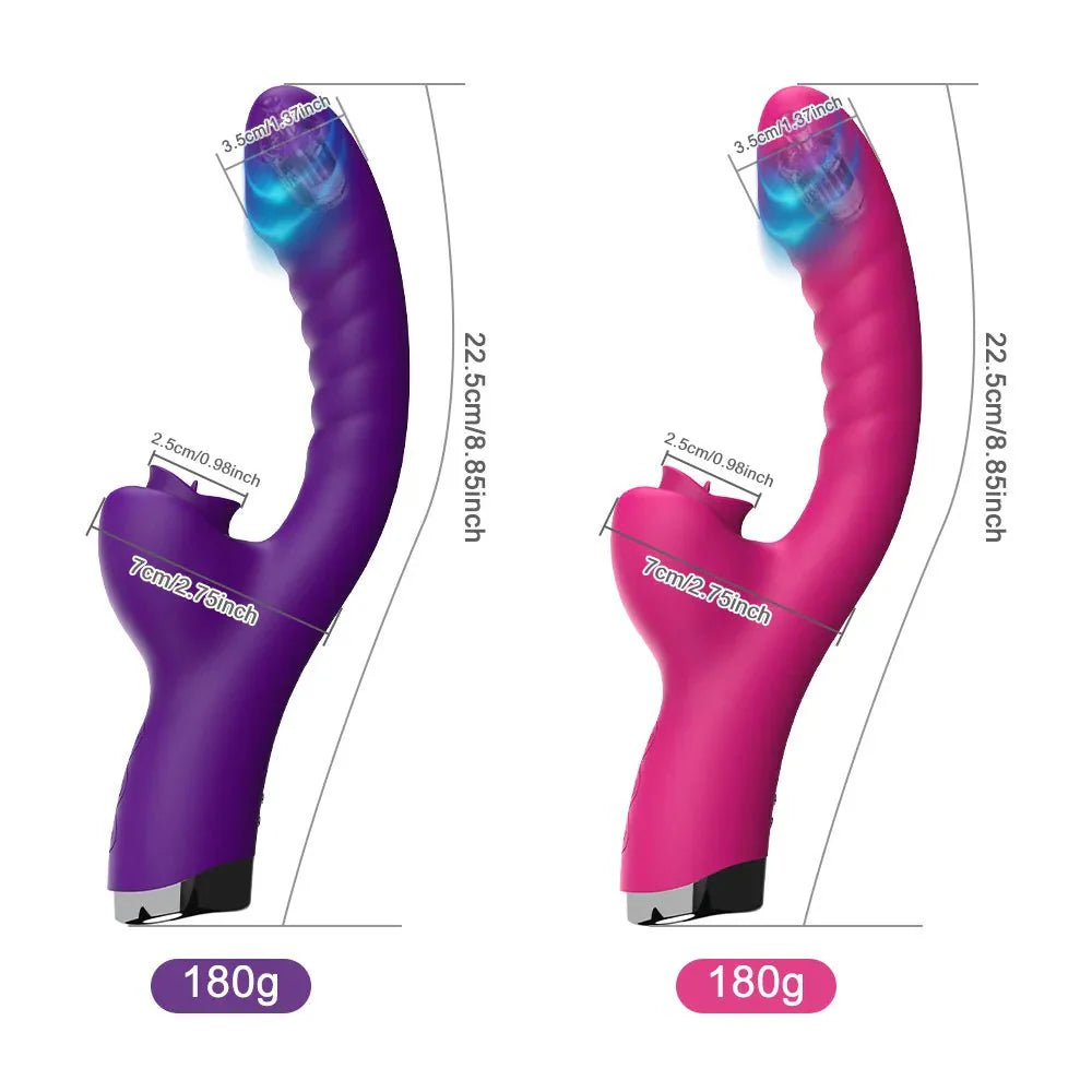 VelvetLick 20X Speed Tongue Licking Vibrator