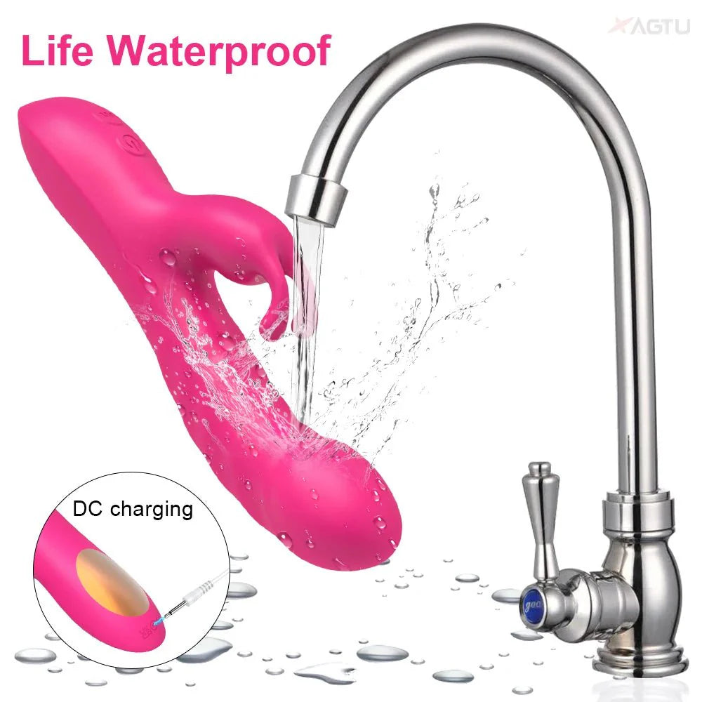RoseThrust Royale Rabbit Thrusting Vibrator 10 Modes
