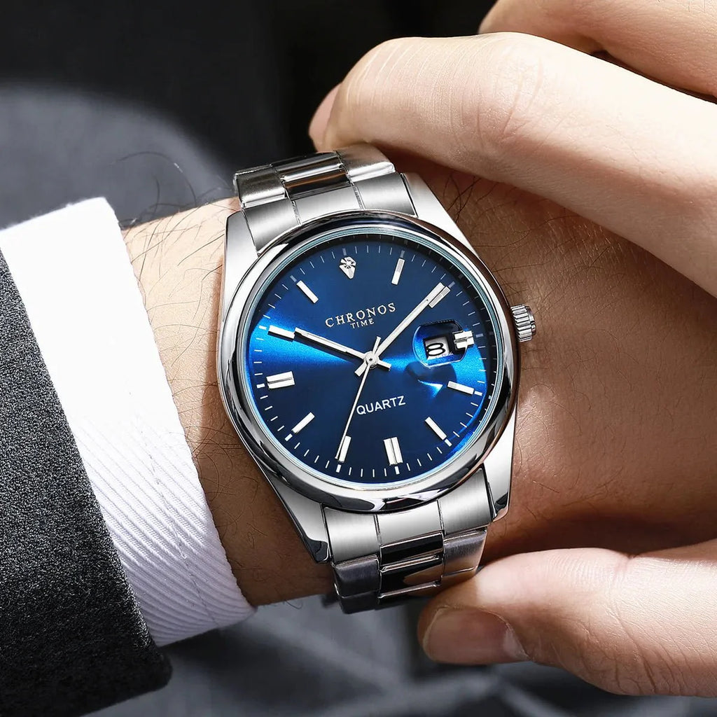 Men's Luxury Quartz Stainless Steel Watch
