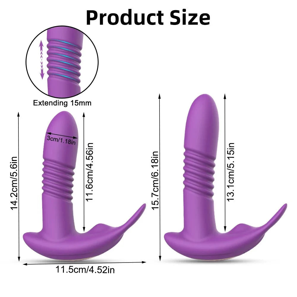SyncThrust App Control Thrusting Rabbit Vibrator