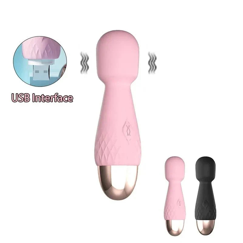 MiniVolt Mini Dual Sided Wand Vibrator 10 Modes