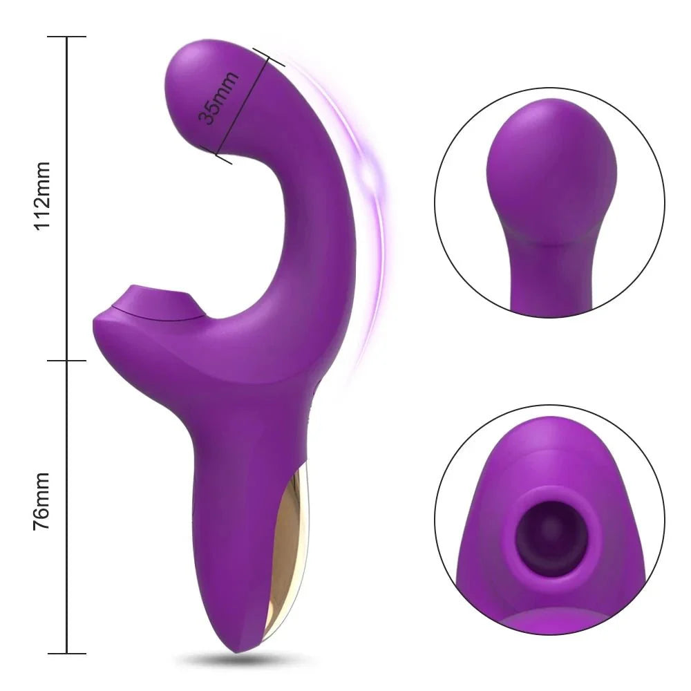 SuctionCurve Rabbit Suction Vibrator for Women