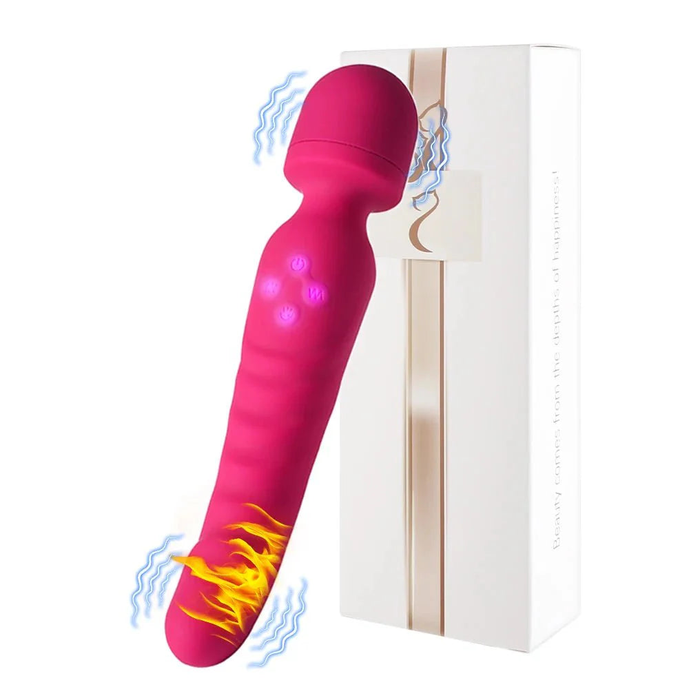 VeloraIgnite Heated Dual Head Wand Vibrator