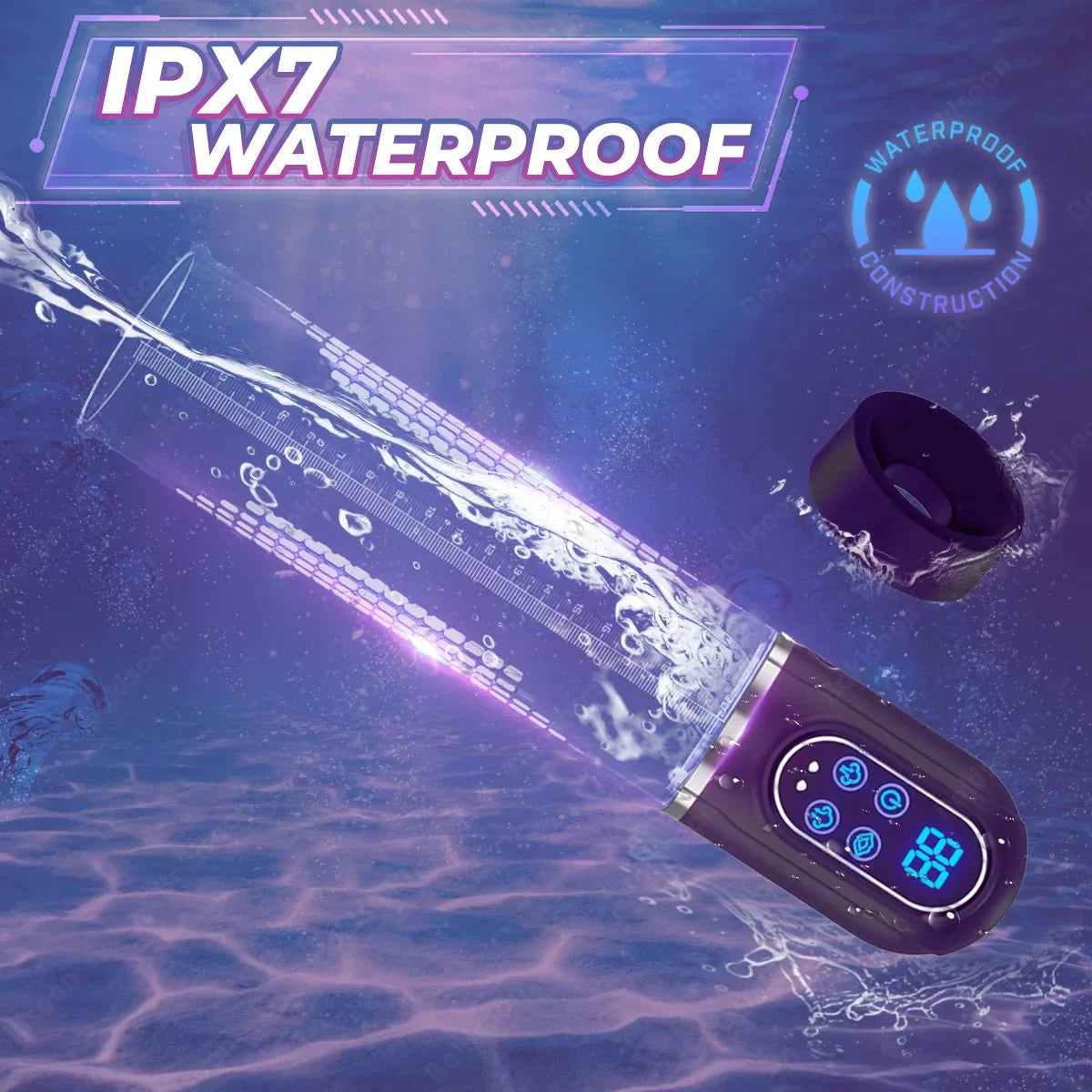 HydroForce IPX7 Waterproof Electric Penis Pump