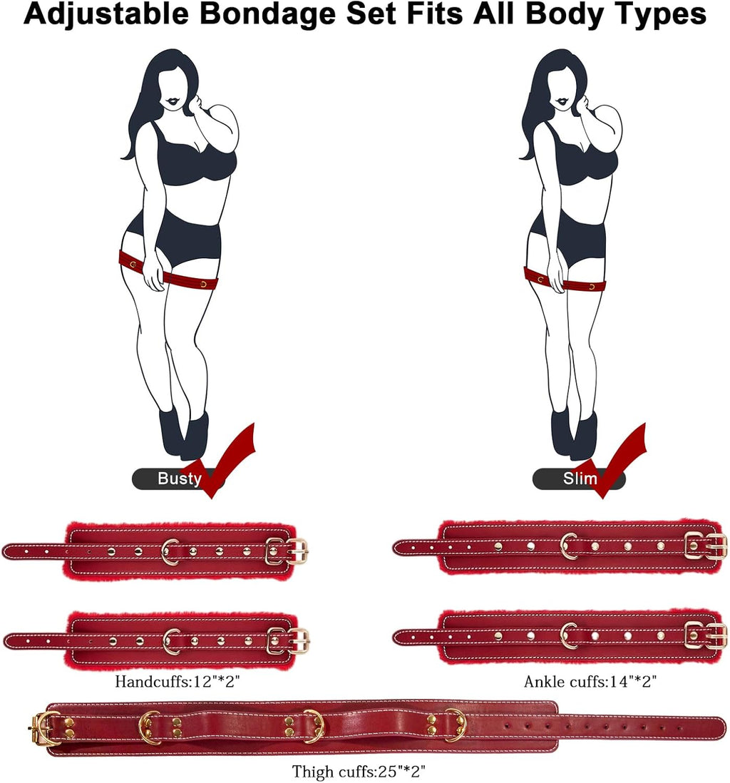 SecureFour Exciting BDSM Bondage Restraints Kit