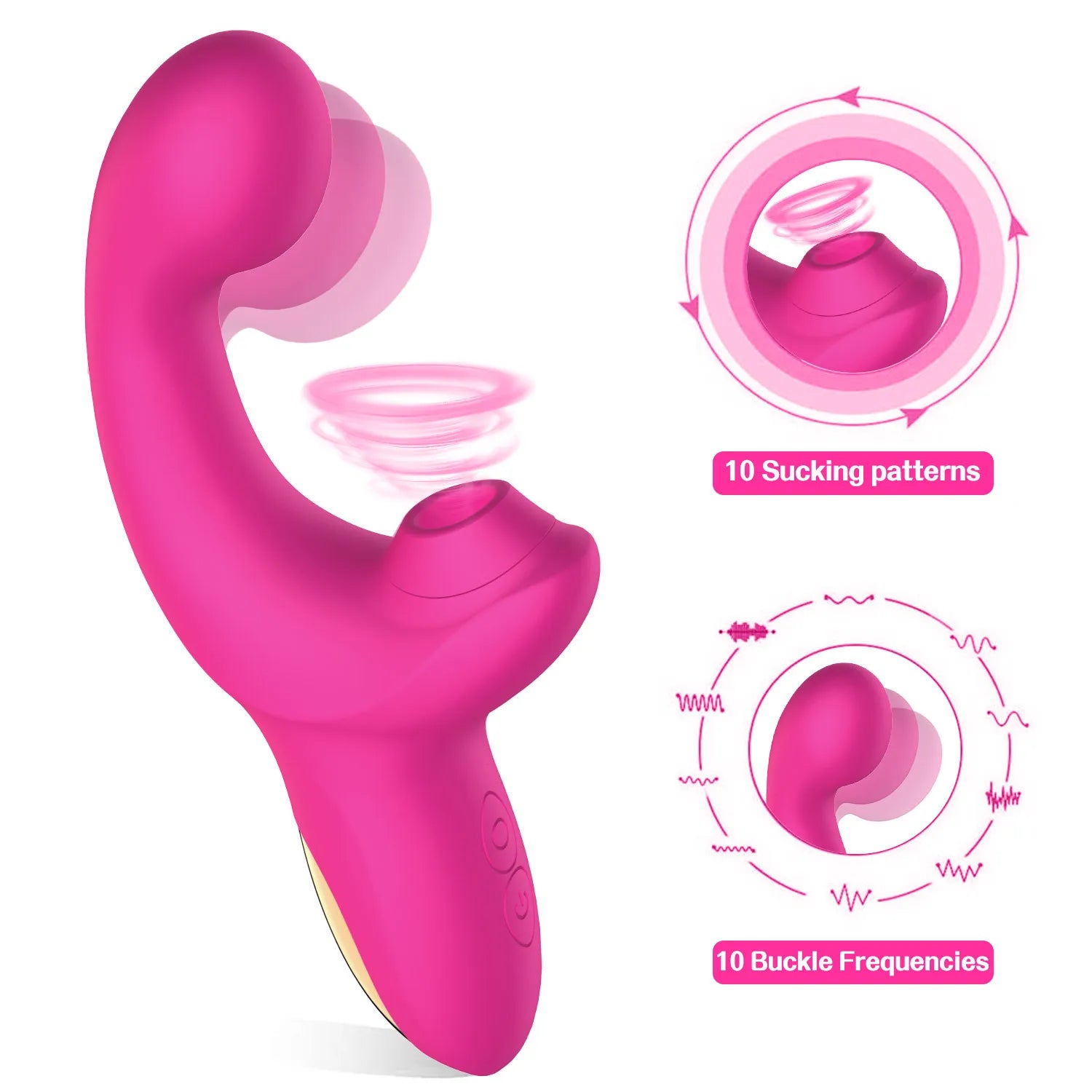 SuctionCurve Rabbit Suction Vibrator for Women