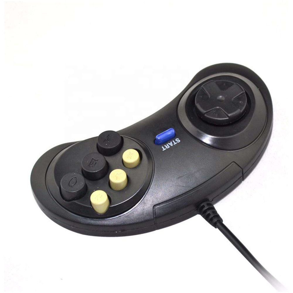 Control con cable compatible con Sega Genesis (XYAB)