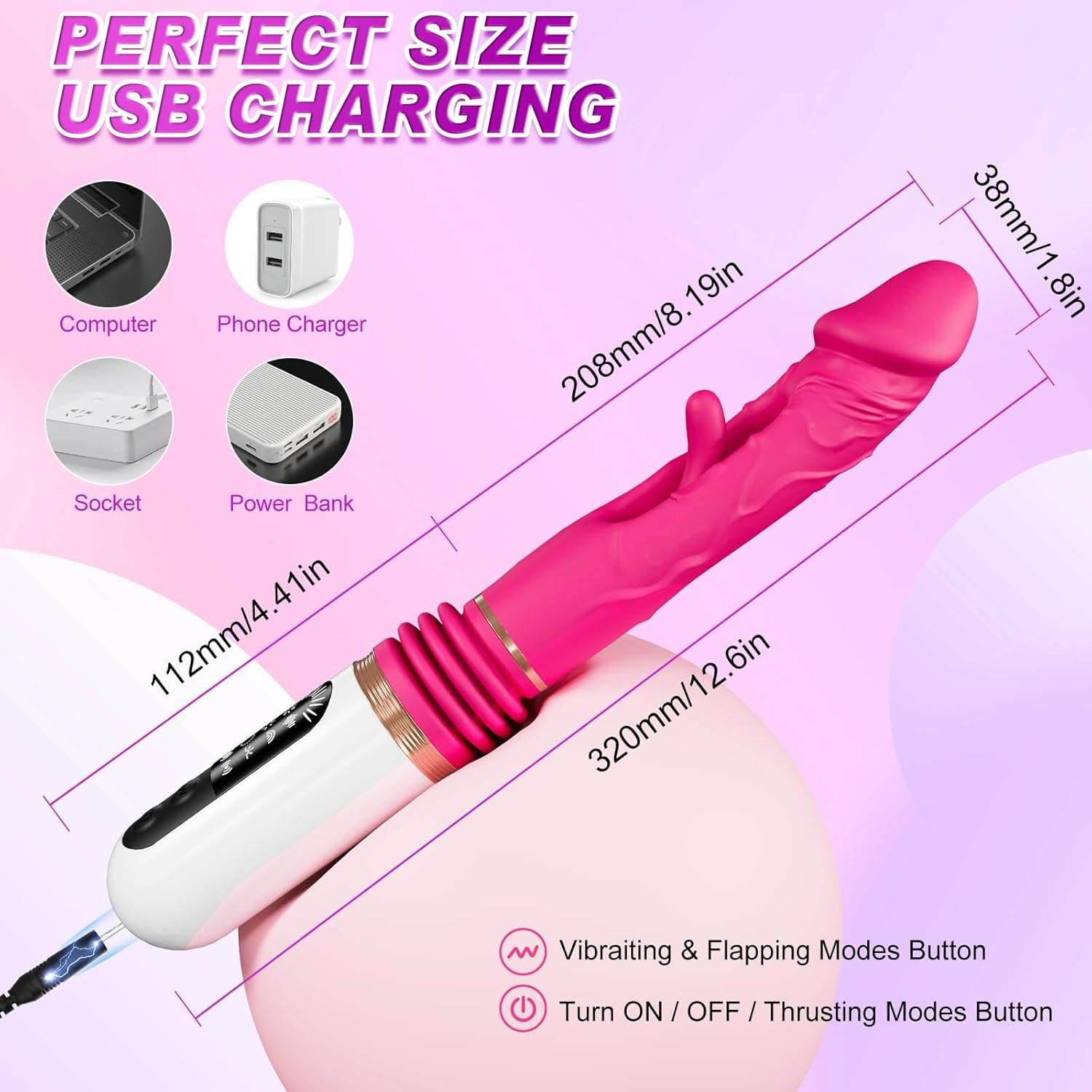 Serenity Automatic Vibrating Dildo Sex Machine