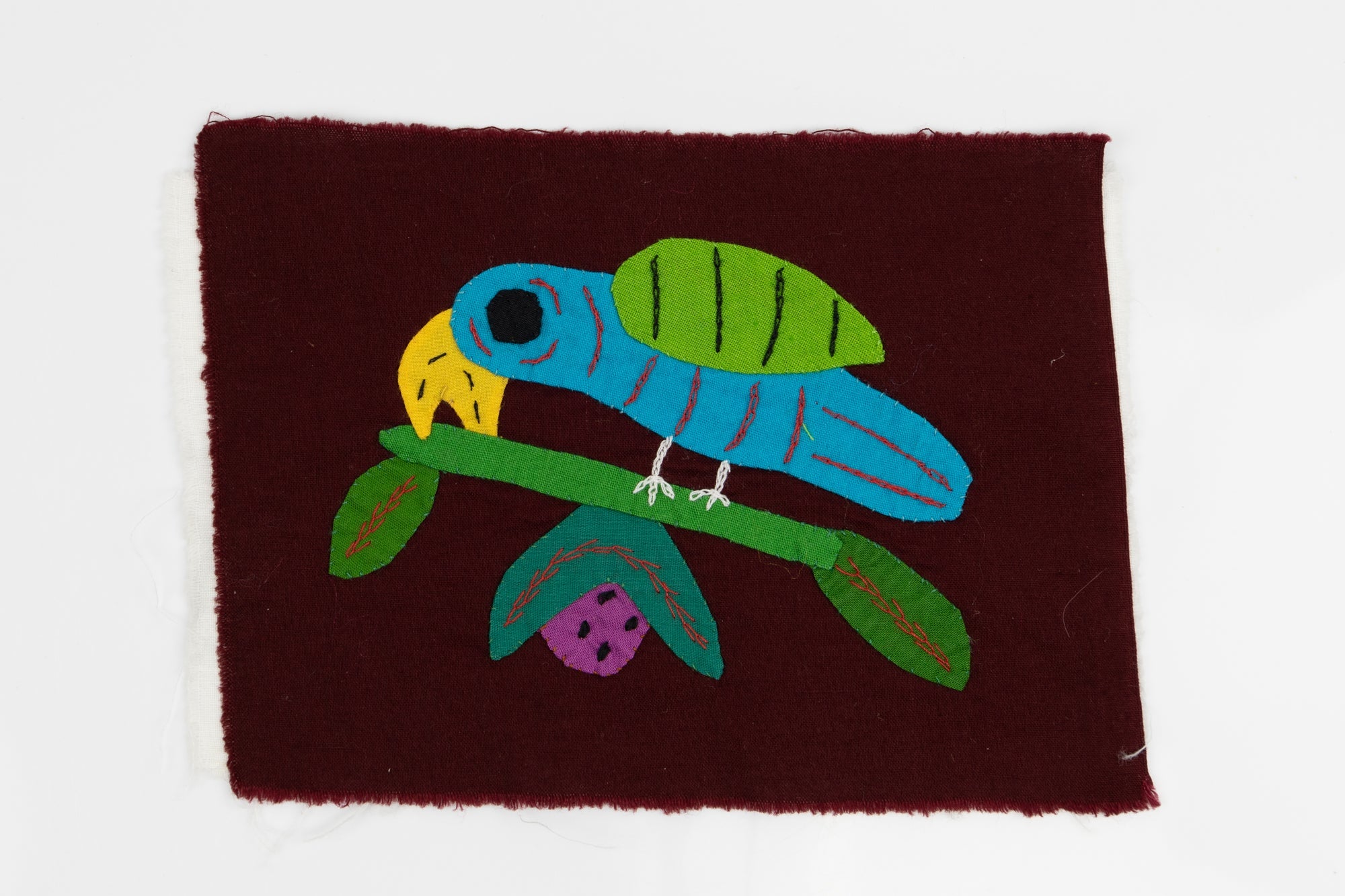 Handmade Blue Tropical Bird Panama Molita