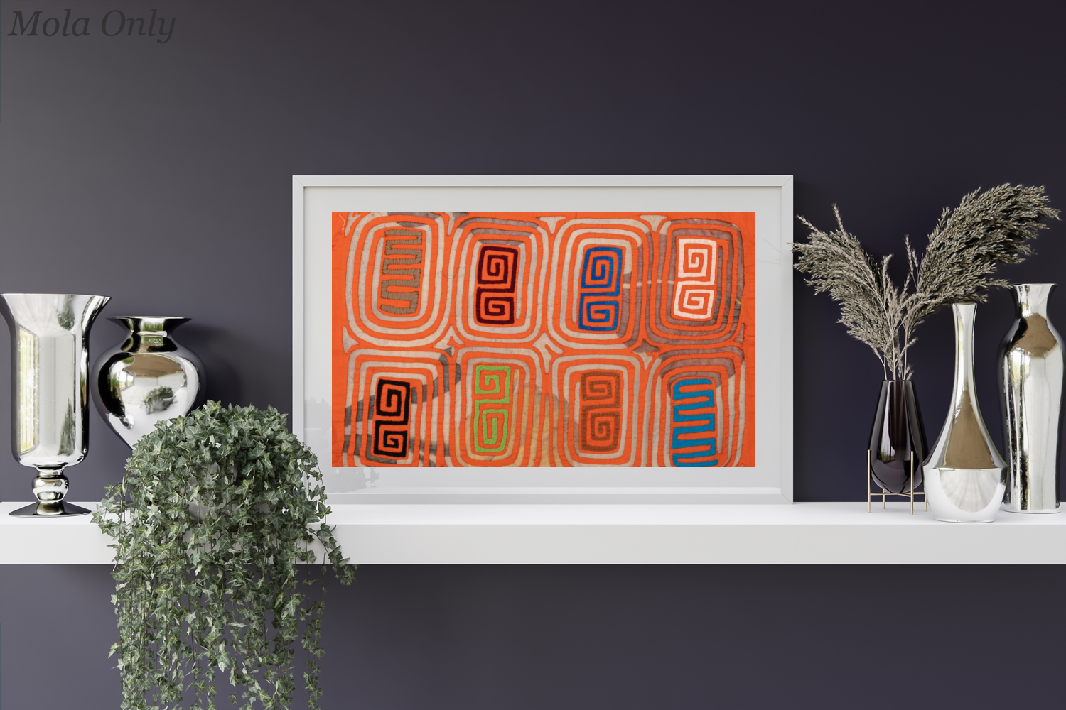 Vintage Orange and Rare Sheer Mola