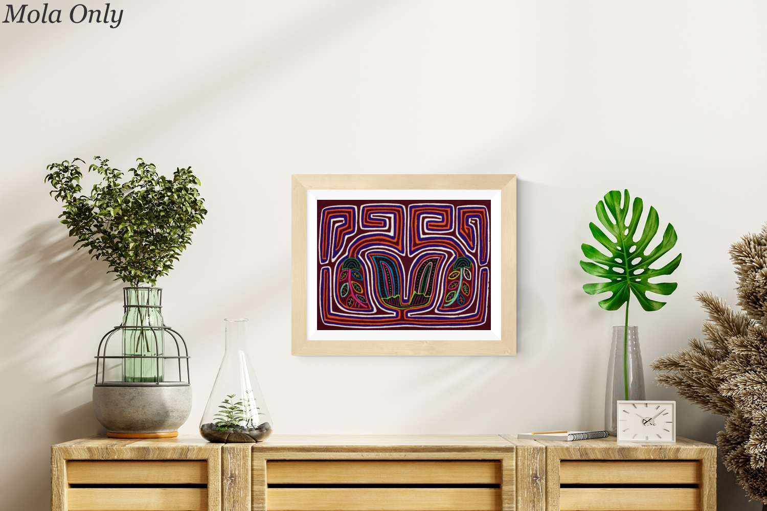 Burgundy Jungle Orchid Mola+