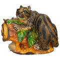 Jaguar On Log Tagua Nut Carving