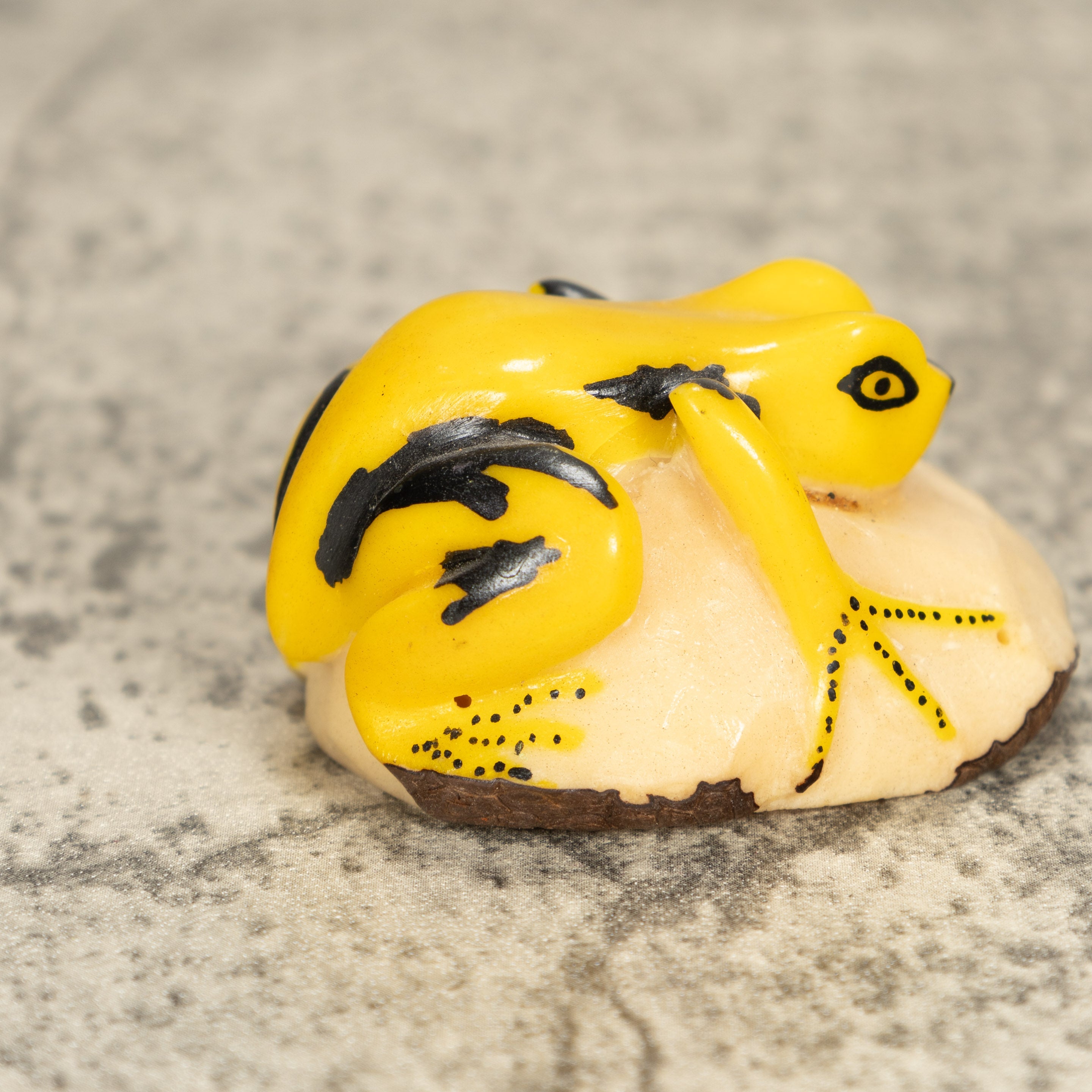 Vintage Frog Tagua Nut Carving