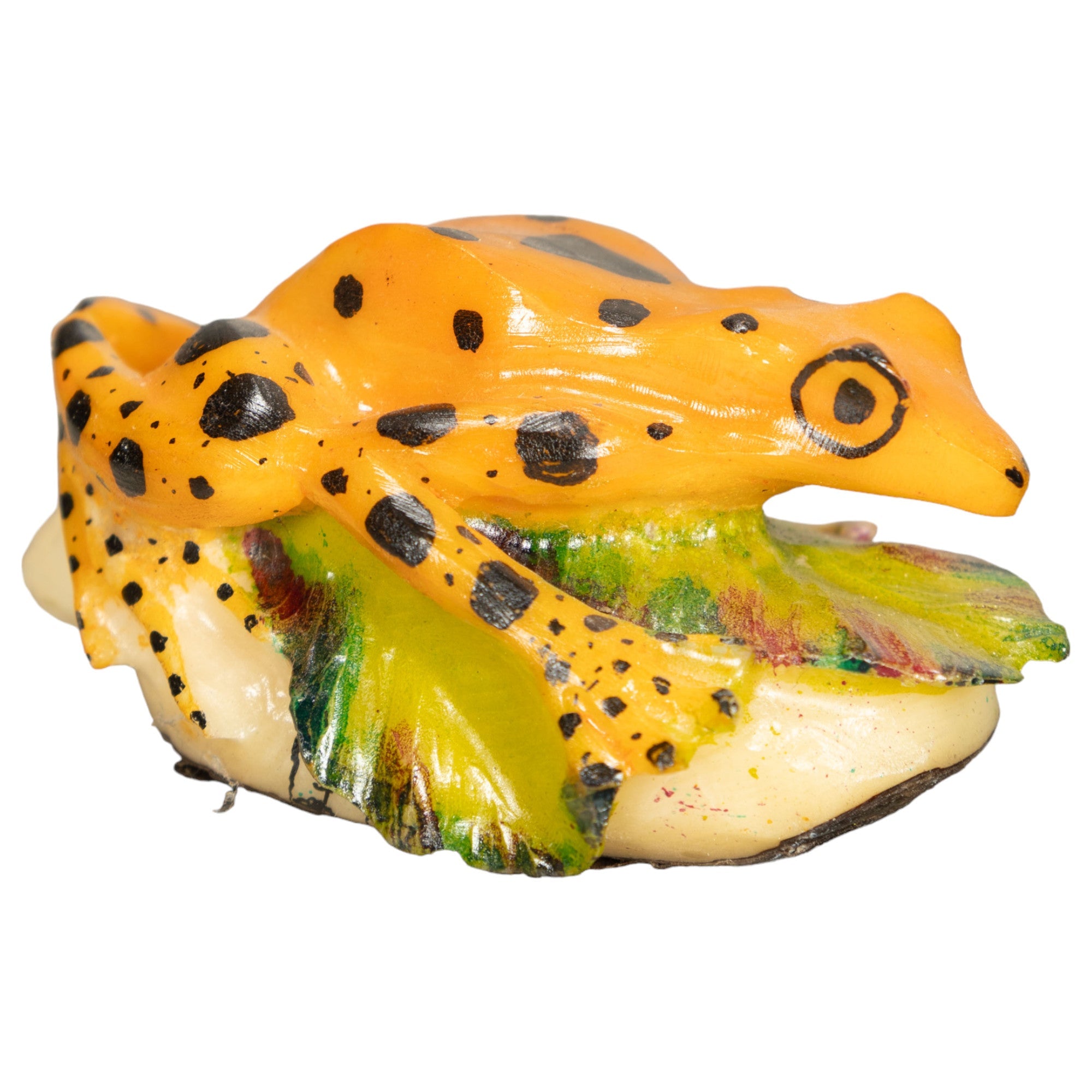 Vintage Frog Tagua Nut Carving