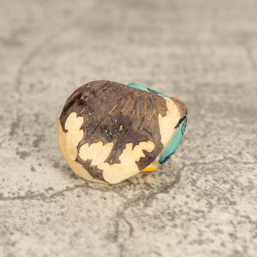 Vintage Poison Dart Tagua Nut Carving