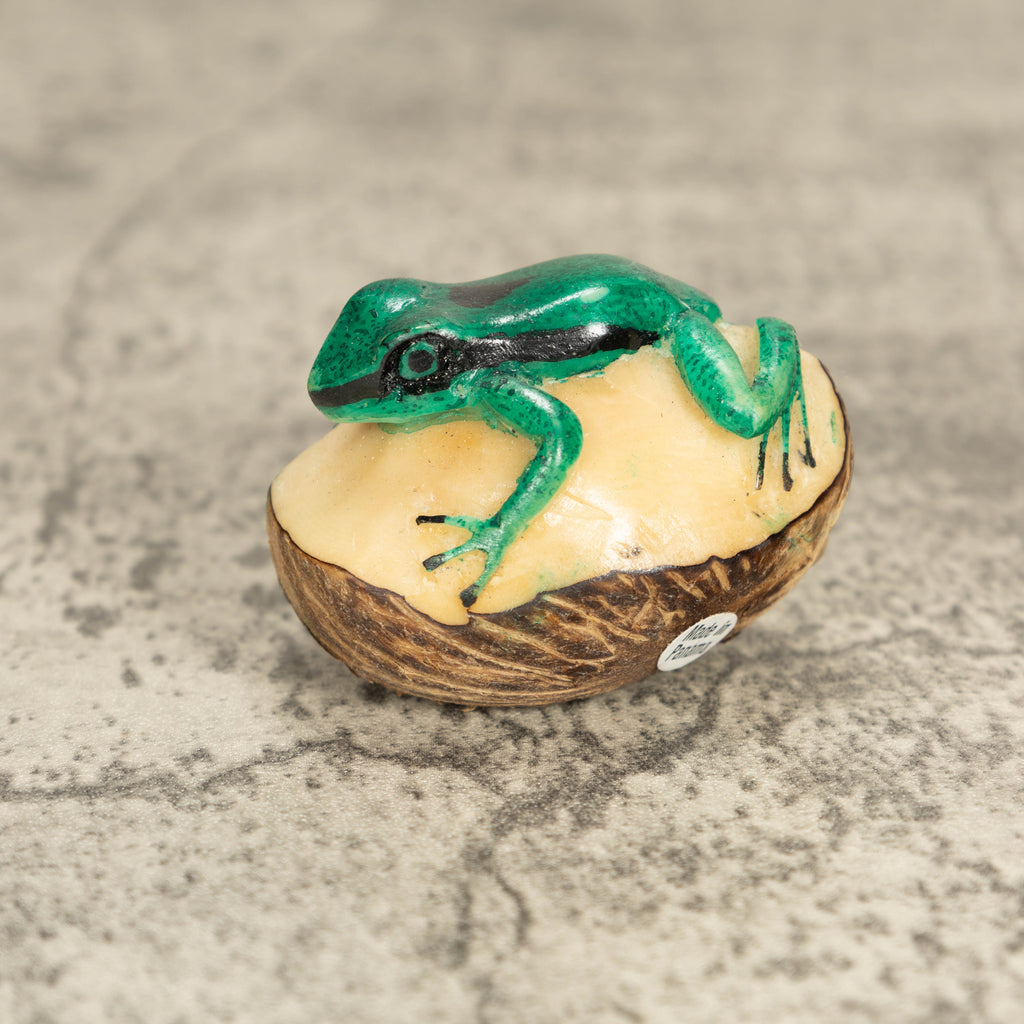 Vintage Poison Dart Tagua Nut Carving