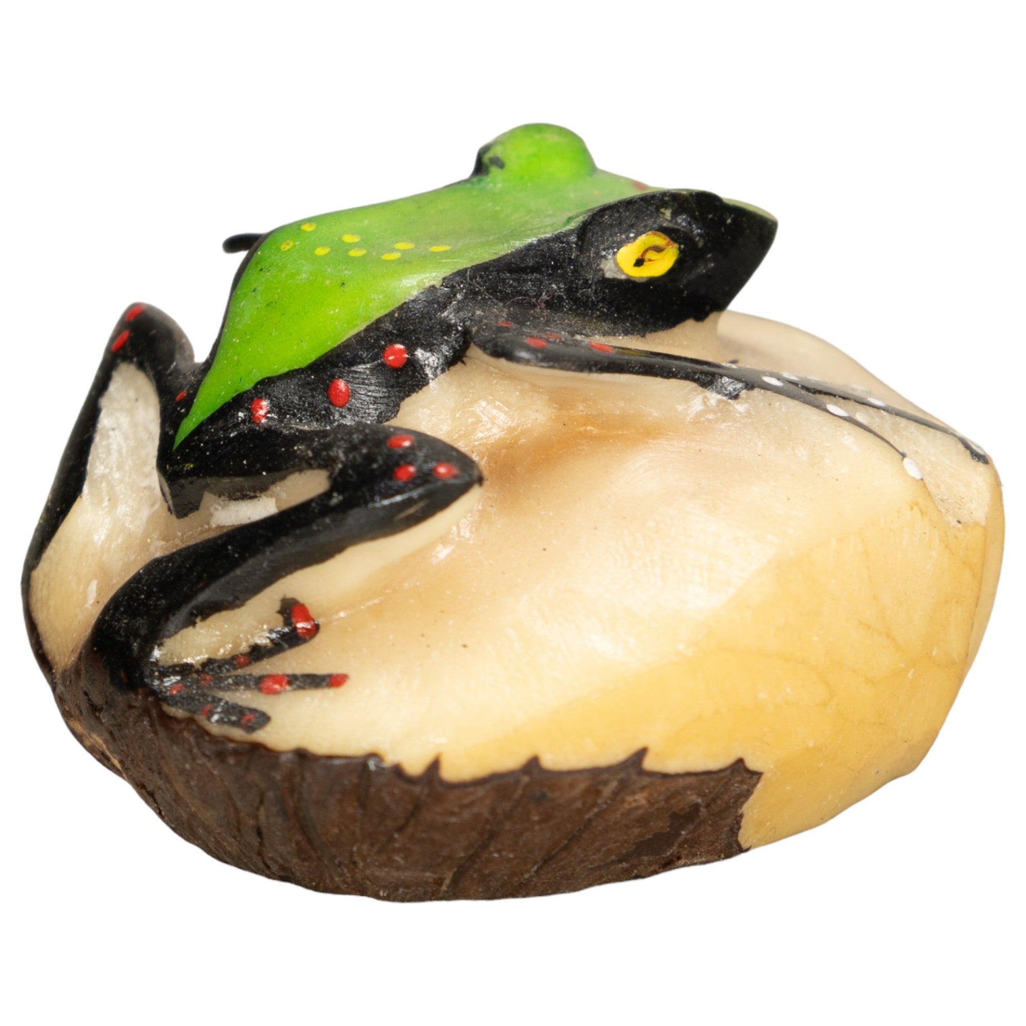 Vintage Poison Dart Tagua Nut Carving