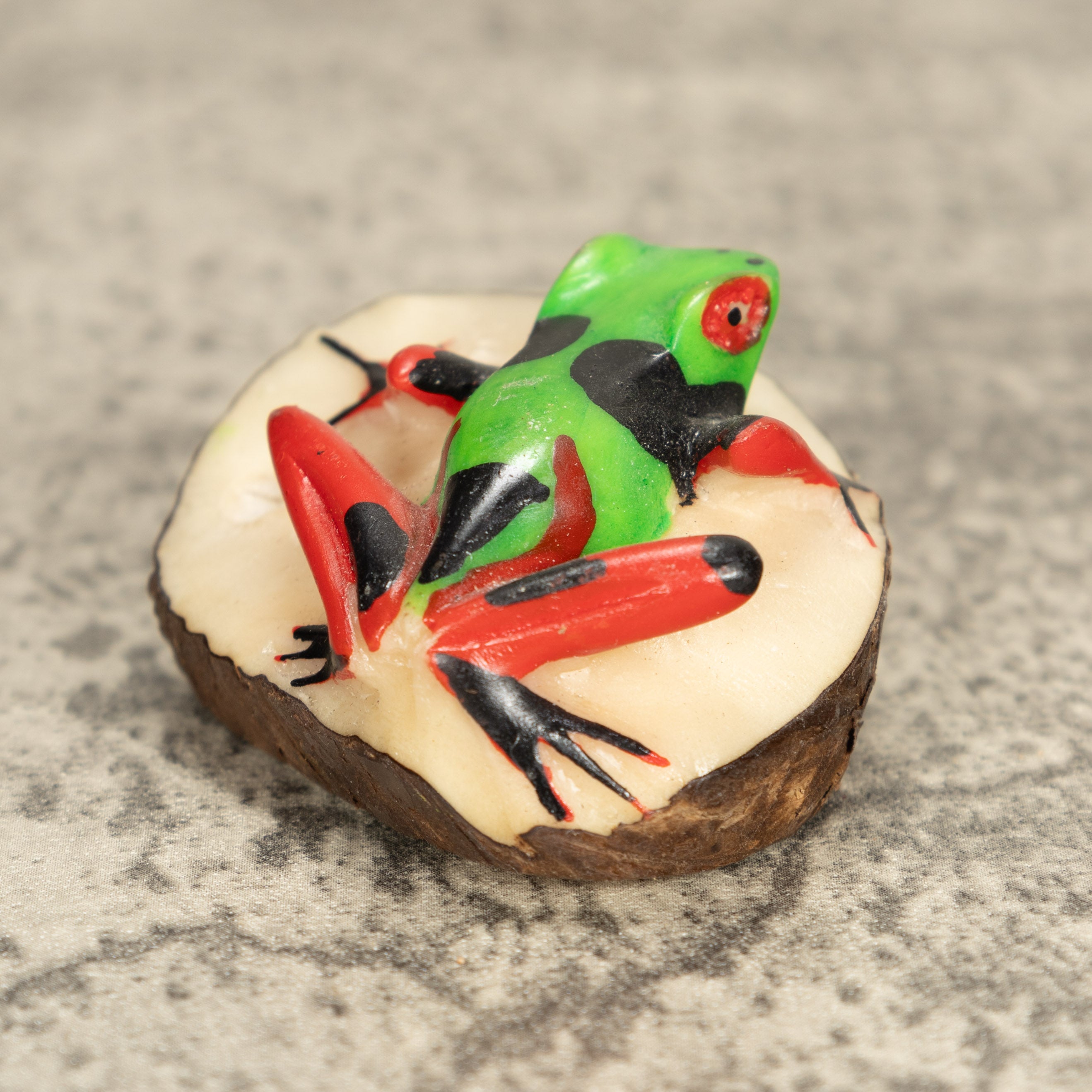 Vintage Poison Dart Tagua Nut Carving