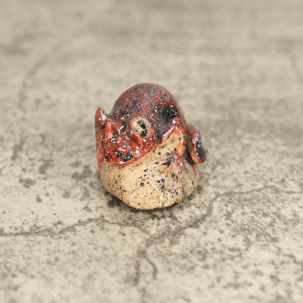 Vintage Poison Dart Tagua Nut Carving