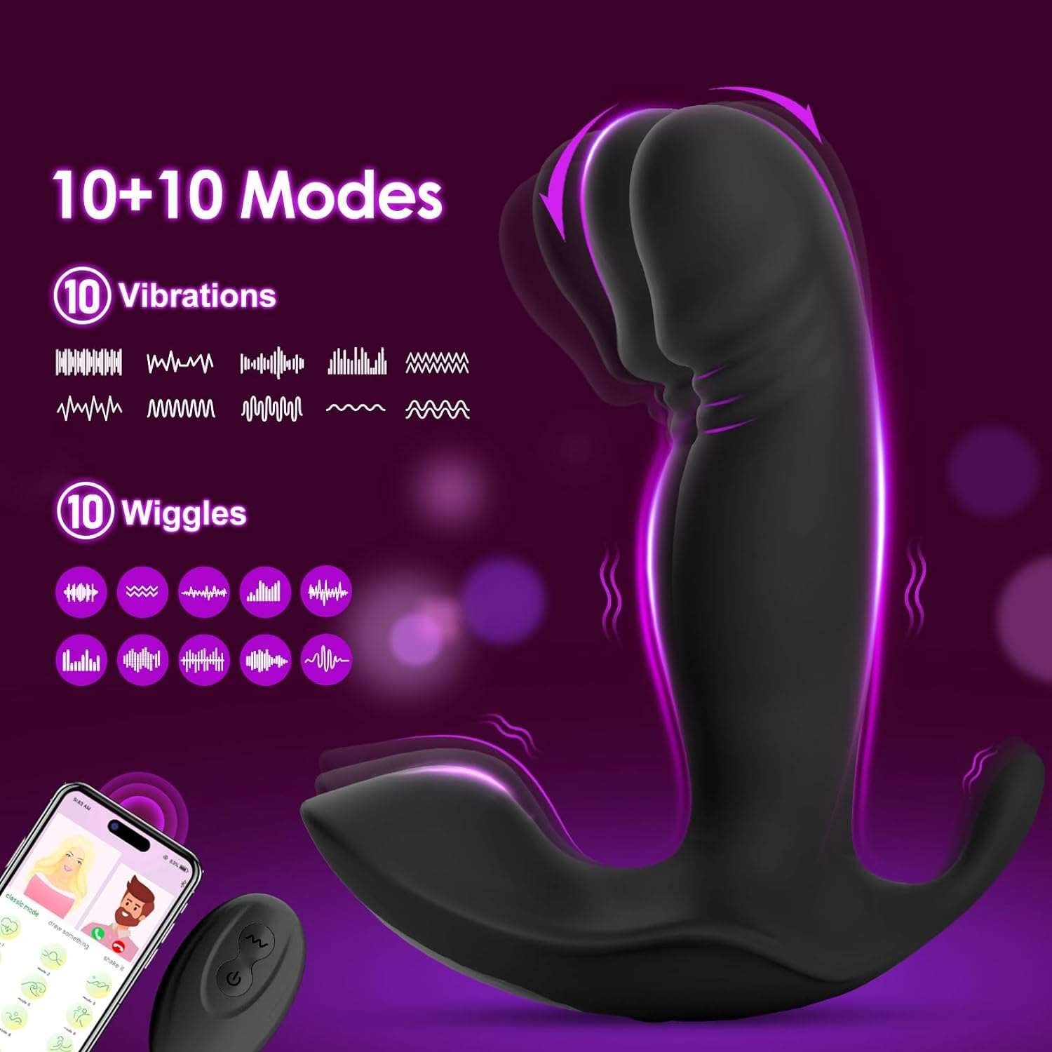 TemptCurve Vibrating Prostate Massager Dildo