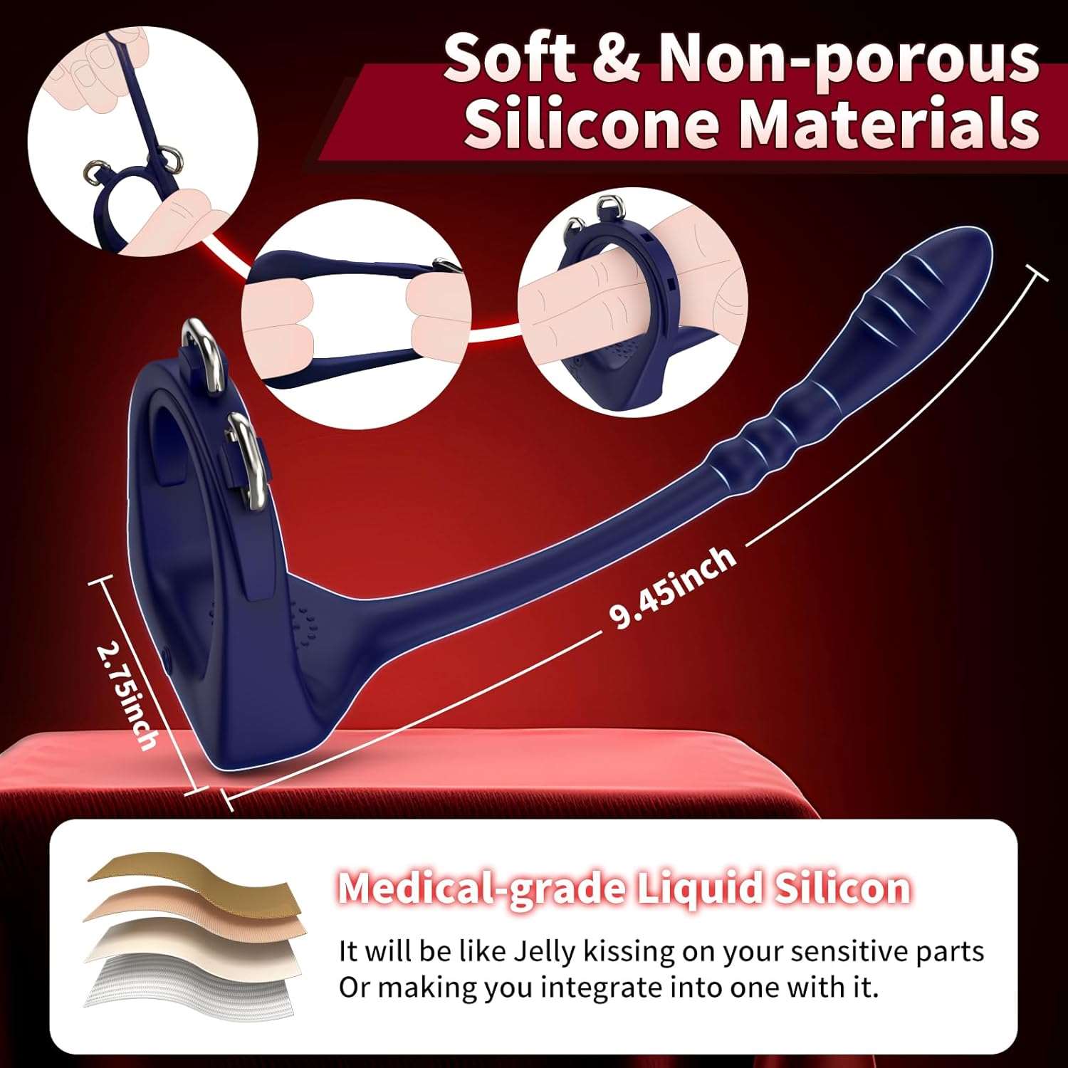 TitanLoop Remote Control Prostate Massager Penis Ring