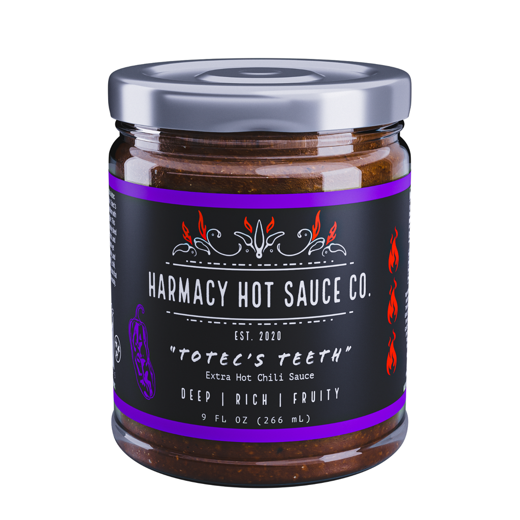 Totec's Teeth - Extra Hot Pasilla & Plum (9oz)