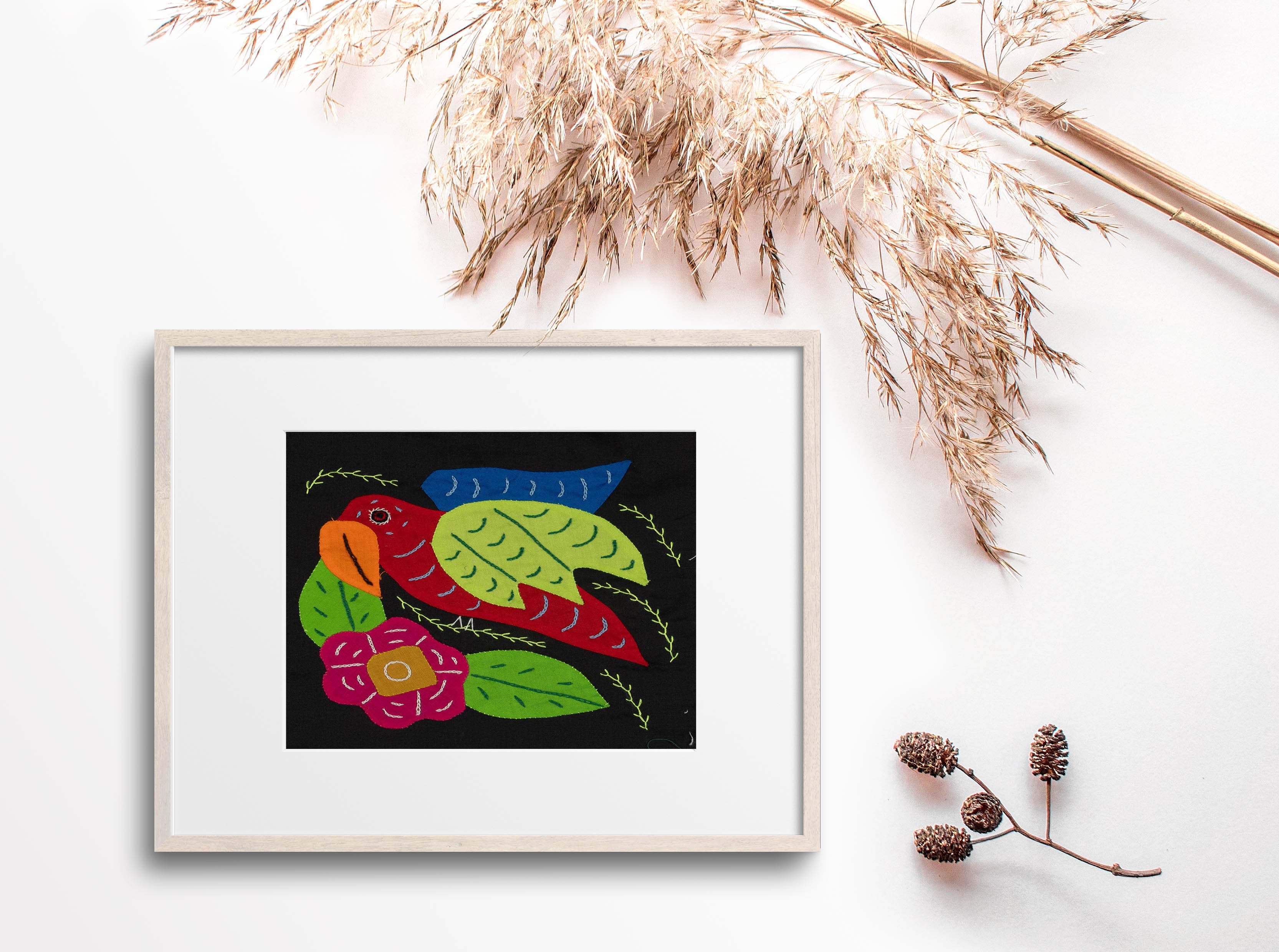 Multi-Color Parrot Bird Red And Green Molita