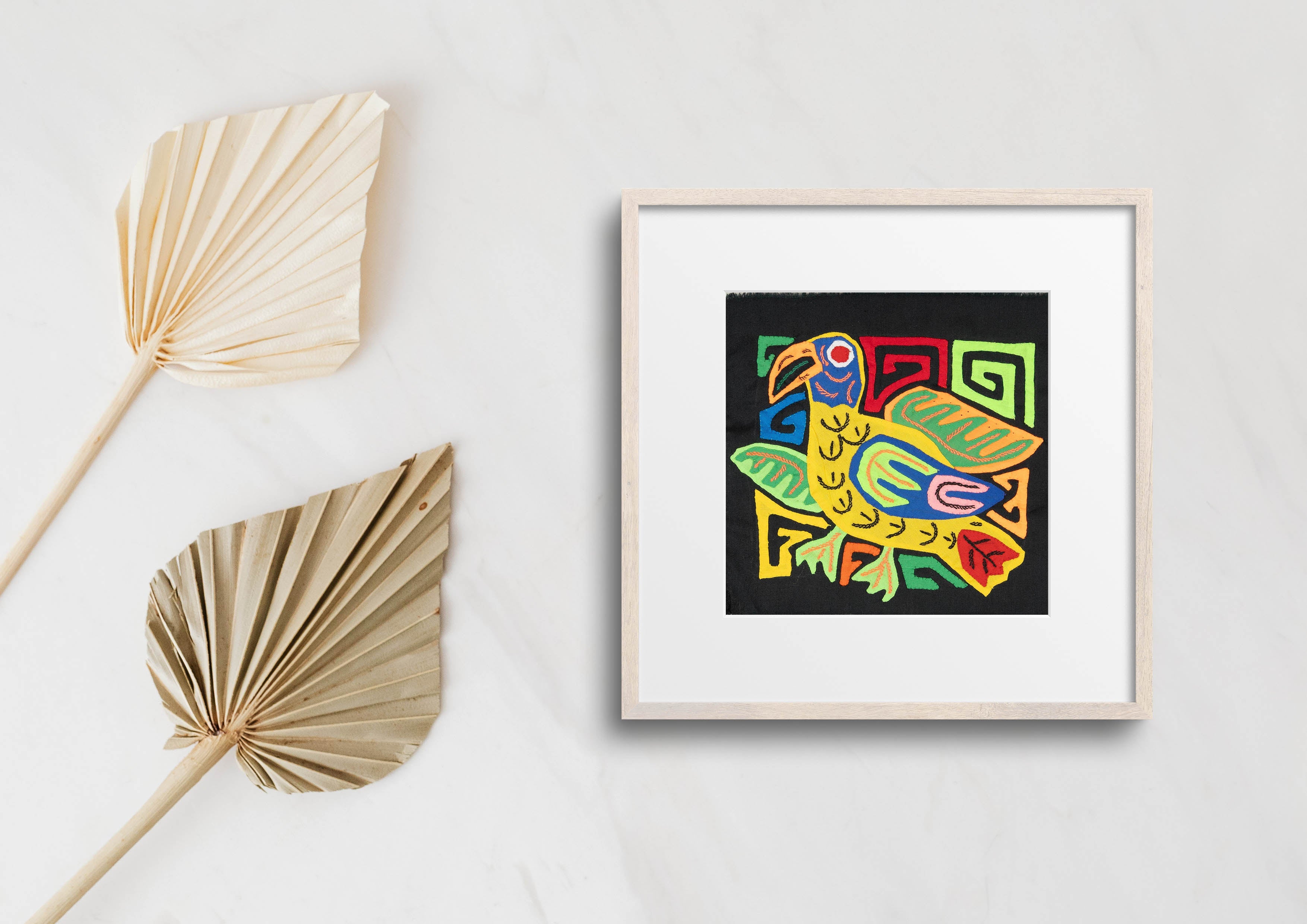 Orange Blue And Red Bird Molita